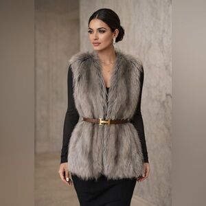 Donna Salyers’ Fabulous Furs NWOT Luxury Faux Fur Vest